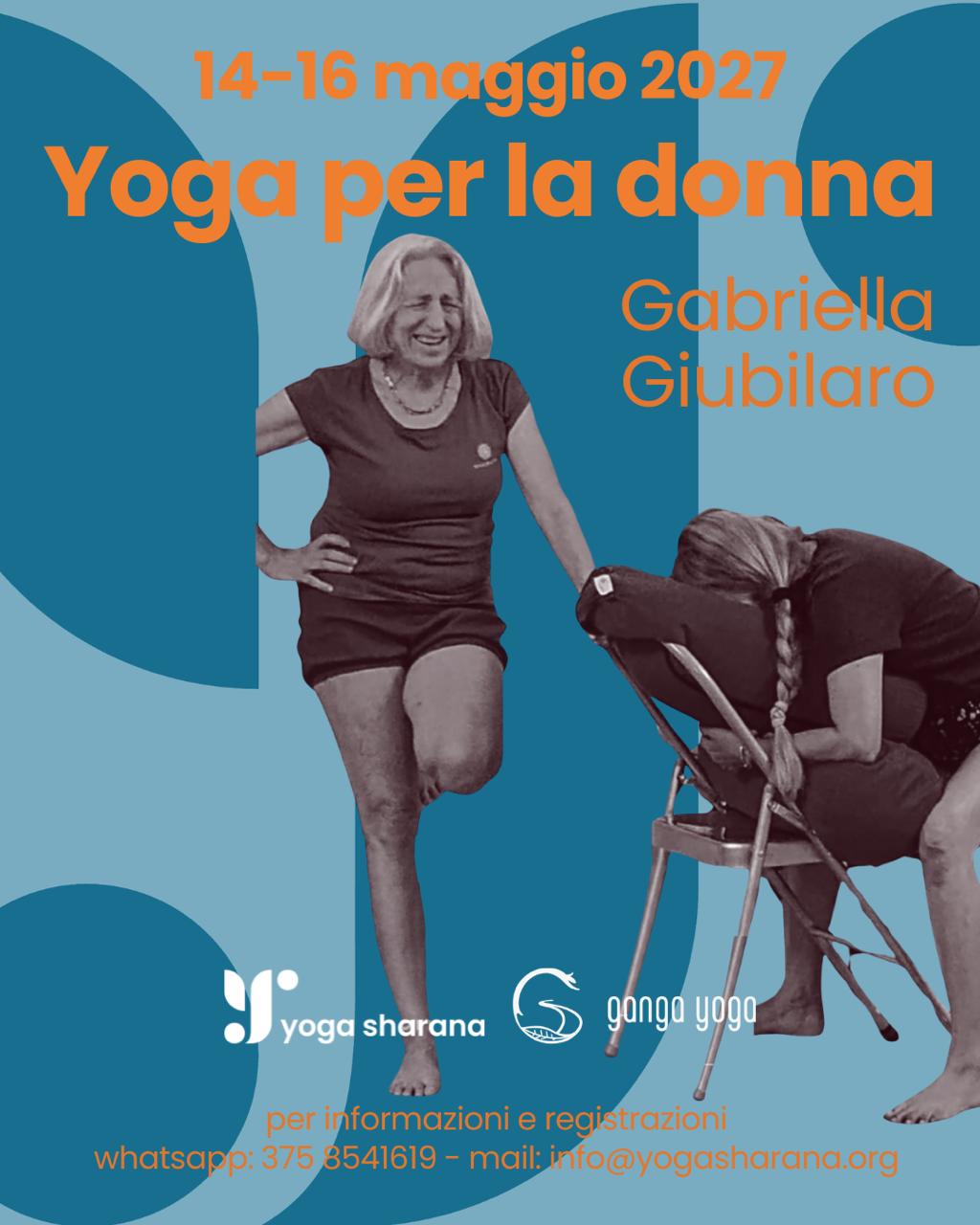 14-15-16 maggio 2027 GABRIELLA GIUBILARO – Yoga per la donna